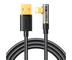 Kampinis kabelis prie USB-A / Lightning / 1.2 m Joyroom S-UL012A6 (juodas)