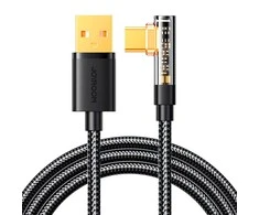 Kampinis kabelis prie USB-A / Type-C / 3A / 1.2 m Joyroom S-UC027A6 (juodas)