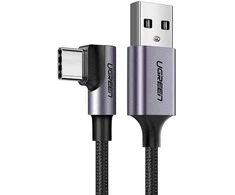 Kampinis USB-C laidas UGREEN US284 3A 2m