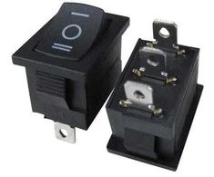 KCD1 svirtinis jungiklis - ĮJUNGIMO/IŠJUNGIMO/ĮJUNGIMO jungiklis - 230V - 3 kontaktų