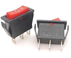 Oem KCD3-1 3 padėčių bistabilus svirties jungiklis IRS-103-3C – ON/OFF/ON 15A- 230V – 3 PIN