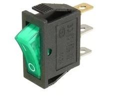 Oem KCD3-101N raktinis jungiklis – ON/OFF – 3 PIN – žalias