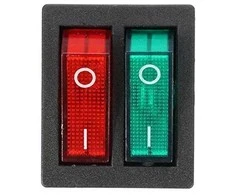 Oem KCD3 raudonai žalias svirties jungiklis – ON/OFF jungiklis – 220V – 6 PIN