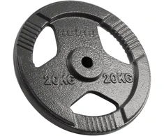 Ketaus apkrova 20kg, skylė 31mm, plokštė su rankenomis, REBEL ACTIVE