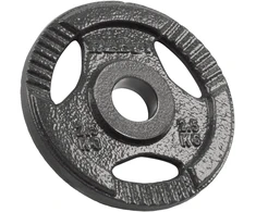 Ketaus olimpinių svarmenų rinkinys 4 x 2.5kg, 51 mm skylė, plokštelė su rankenomis, REBEL ACTIVE