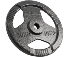 Ketaus svarelių rinkinys 2x10kg, skylė 31mm, plokštė su rankenomis, REBEL ACTIVE