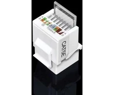 Keystone RJ45 UTP CAT5E Keystone lizdas – LAN UTP lizdas be įrankių