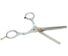 Hairdressing scissors for shading deglossing
