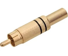 1557# Oem Kištukas RCA juodas - auksinis