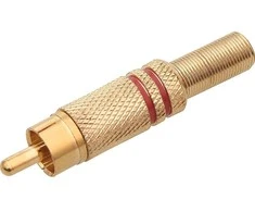 1558# Oem Kištukas RCA raudonas - auksinis