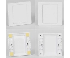 Oem Kištukinio lizdo dangtelis - lizdo kištukas su rėmeliu - 85x85mm - baltas