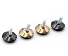 Oem Koja su jungtimi 35x18mm aukso spalvos - baldų kojelė M8 - reguliuojama koja baldams