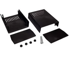 Kradex Z2A W plastikinis korpusas 178x147x90mm - ventiliuojamas - juodas