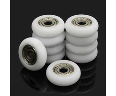 Oem Kreipiantis ratas 5x21.5x7mm - ašis 5mm - nailoniniai - guoliai - 3D spausdintuvams ir mašinoms.