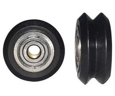 Oem Kreipiantis ratas su grioveliu, 5 mm ašis - ritininis su rutuliniais guoliais 625Z - skirtas 3D spausdintuvams