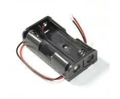 Oem Krepšelis 2xAA baterijoms (R6 1.5V) - krepšelis su laidais