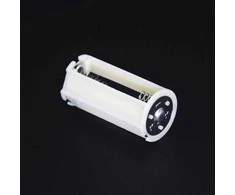 Oem Krepšelis 3xAA 4.5V baterijoms - apvalus konteineris - baltas - krepšelis