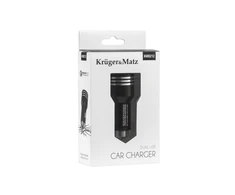 Kruger &amp; Matz 2xUSB 4800mA automobilinis įkroviklis su Quick Charge 3.0 funkcija