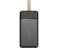 Kruger &amp; Matz 30000 mAh ličio jonų išorinė baterija su QC ir PD funkcijomis