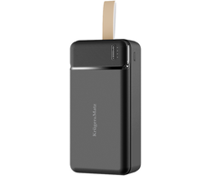 Kruger &amp; Matz 30000 mAh ličio jonų išorinė baterija su QC ir PD funkcijomis