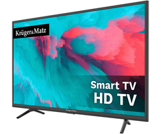Kruger &amp; Matz 32" HD išmanusis televizorius DVB-T2/S2 H.265 HEVC