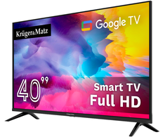 Televizorius Kruger &amp; Matz 40" FHD Google TV DVB-T2/T/C H.265 HEVC TV
