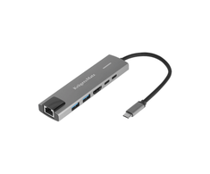 Kruger &amp; Matz Šakotuvas HUB USB C HDMI 2x USB3.0 2x USB C RJ45