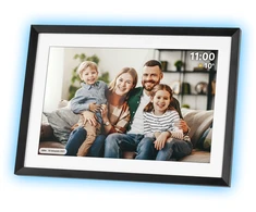 Kruger &amp; Matz skaitmeninis nuotraukų rėmelis FRAMEO WiFi 10.1" su foniniu apšvietimu