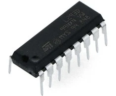 Oem L293D - dviejų kanalų 36V/0.6A variklio valdiklis - 5 vnt
