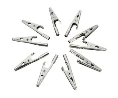 Oem Laboratorinė krokodilo jungtis 51mm - neizoliuotas spaustukas - 10 vnt