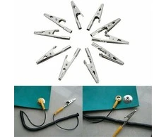 Oem Laboratorinė krokodilo jungtis 51mm - neizoliuotas spaustukas - 10 vnt