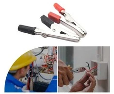 Oem Laboratorinis krokodilo segtukas - NH029 - neizoliuotas - juodas - 51mm