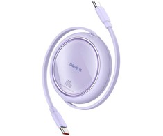Laidas iš USB-C į USB-C Baseus Free2Draw, PD, 100 W, 1 m (violetinė)