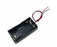 Oem Laikiklis baterijoms 2xAA (R6 1.5V) su perjungimo jungikliu - laikiklis su laidais