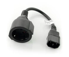 LANBERG CA-C14E-10CC-0018-BK ilgintuvas maitinimo kabelis IEC 320 C14->SCHUKO F