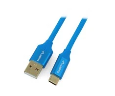 LANBERG CA-USBO-22CU-0005-BL laidas Premium Quck Charge 3.0 USB-C M A M 0,5m Mėlyna