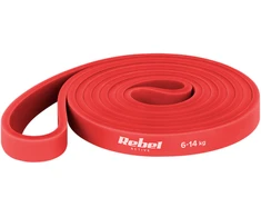 Latekso mankštos juosta - Power Band PL-2, raudona 6-14 kg REBEL ACTIVE
