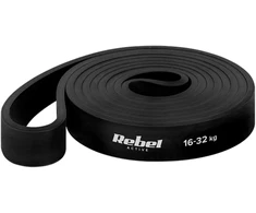 Latekso mankštos juosta - Power Band PL-3, juoda 16-32 kg REBEL ACTIVE