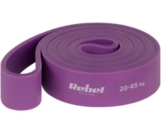 Latekso mankštos juosta - Power Band PL-4, violetinė 20-45 kg REBEL ACTIVE
