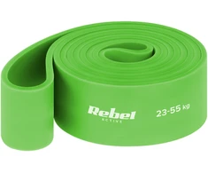 Latekso mankštos juosta - Power Band PL-5, žalia 23-55 kg REBEL ACTIVE
