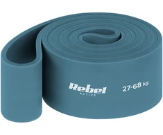 Latekso mankštos juosta - Power Band PL-6, mėlyna 27-68 kg REBEL ACTIVE