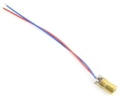 Oem Lazerinis diodas 5mW raudonas 650nm 5V