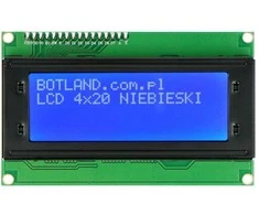 LCD 4x20 simbolių mėlynos spalvos su jungtimis - justPi