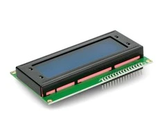 LCD 4x20 simbolių mėlynos spalvos su jungtimis - justPi
