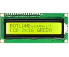 LCD ekranas 2x16 simbolių žalias su jungtimis - justPi
