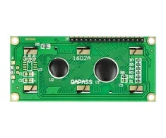 LCD ekranas 2x16 simbolių žalias su jungtimis - justPi