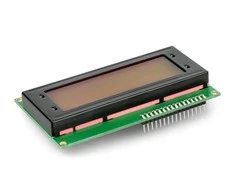 LCD ekranas 4x20 žalių simbolių su jungtimis - justPi
