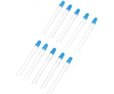 LED 3mm mėlynas - 10 vnt - JustPi
