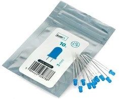 LED 3mm mėlynas - 10 vnt - JustPi
