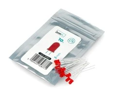 LED 3mm raudonas - 10 vnt - JustPi